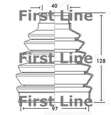FIRST LINE fcb2282 -  Пыльник, приводной вал